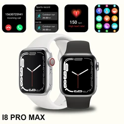 Smart Watch I8 Pro Max Sport Fitness Tracker Men Women Gift Bluetooth Call Heart Rate For Apple Phone PK IWO 27 X8 T500