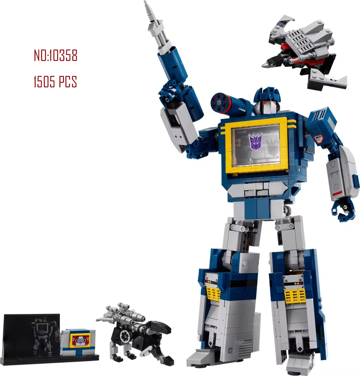 

2025 new product 10358 robot building block model assembly toy children DIY Christmas gift 1505PCS
