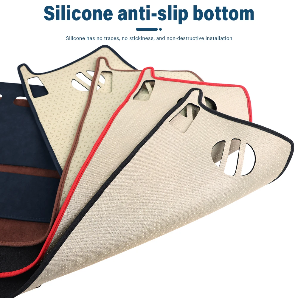 لتويوتا RAV4 XA40 2013 2014 2015 2016 2017 2018 لوحة سيارة حصيرة لوحة أداة الشمس الظل حصيرة عدم الانزلاق وسادة الملحقات #6