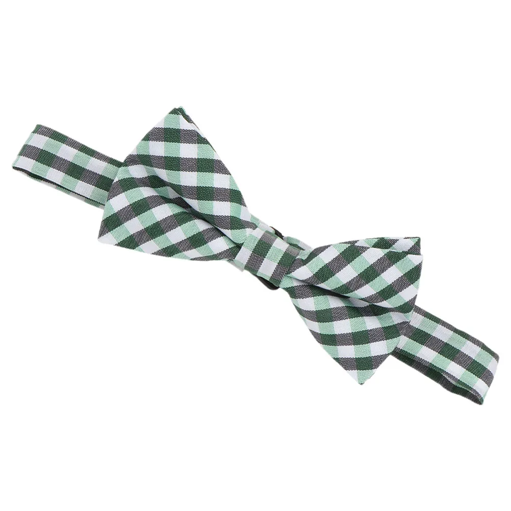

Children Bow Decoration Unique Design St Patrick's Day Party Bowtie For Kids Kids Ties Polyester Boys Clip On Green Color