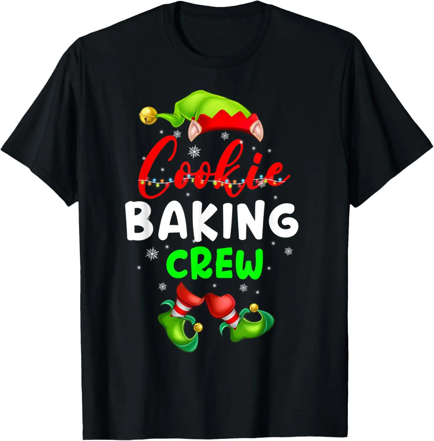 Cookie Baking Crew Funny Christmas ELF Cookies Baker Group T-Shirt