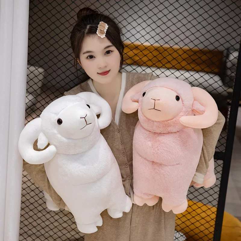 25/35/45cm Simulation Sheep Plush Toys Kawaii Plush Sheep Alpacasso Plushie Pillow Stuffed Soft Dolls Nice Birthday Decor  Gift