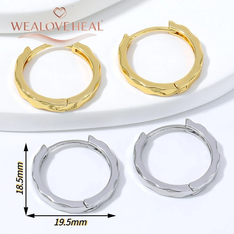 ohrringe, ohrringe damen, 18K Vergoldete Messing Wellenförmige Huggie Creolen für Damen, Unregelmäßige Bambus-Gelenk-Ohrringe, Hochglanzpoliert, Minimalistischer Alltagsschmuck, Geschenk – Detail 17