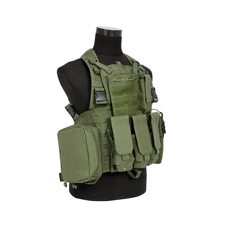 Outdoor RRV Molle Tactical Vest Combat Chest Rig Green Black War Game Body Armor Shooting Hunting Paintball Airsoft Vest Gear