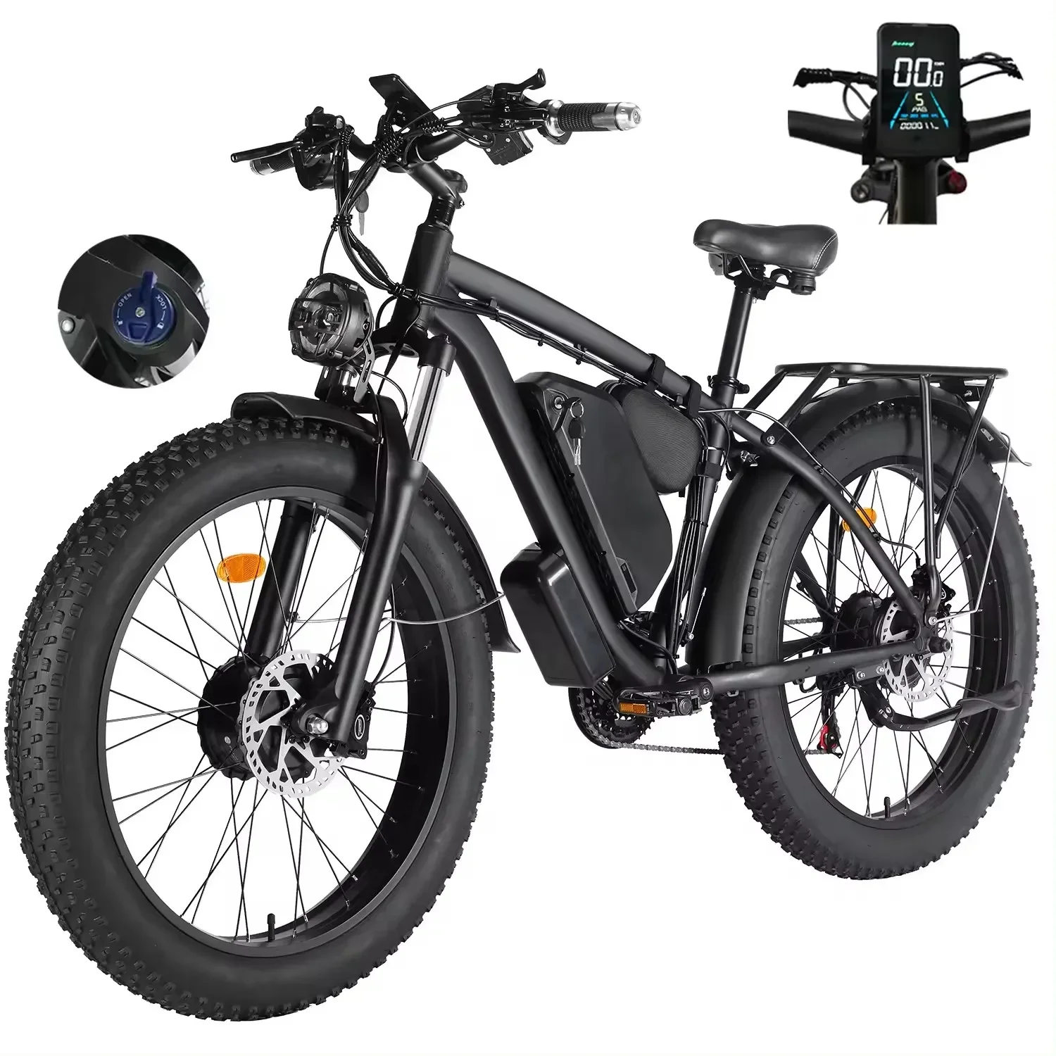 Factory Direct 26 Inch 48V 500W 1000W Motor Ebike Bicycle Powerful Electric Bike Dirt Bike Fat Pull Electric Bicycle