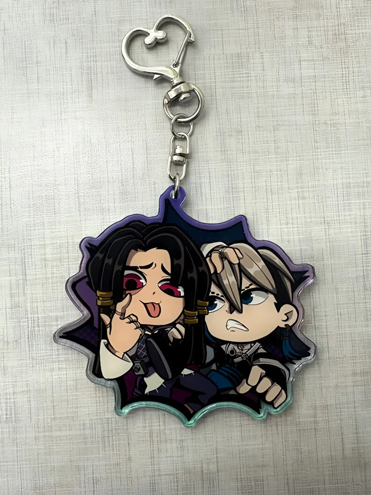 Trendy Jabber & Zanka Acrylic Keychain in Vivid Colors - Cute Cartoon - Style Collectible