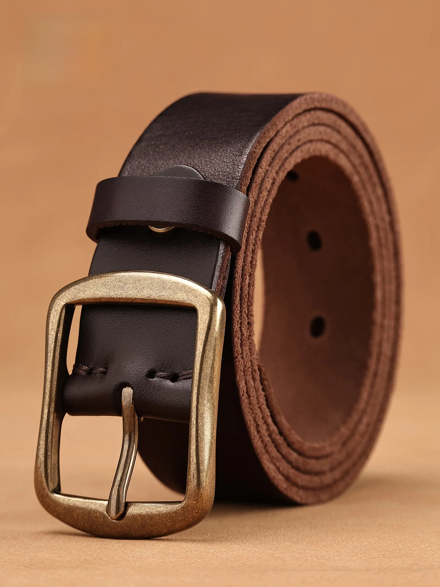 genuine-top-layer-cowhide-belt-men's-retro-copper-buckle-pin-buckle-leather-belt-casual-jeans-belt-fashion-accessories