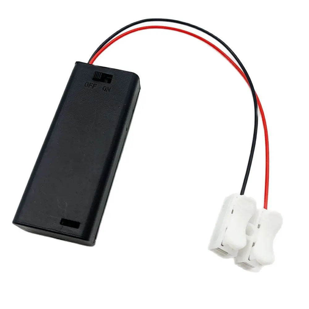 Câblage de lumière LED sans lumière SMD, boîtier de batterie 3V pour train 2XAAA, table de sable, transformation de modèle, bricolage, exécutif, 1