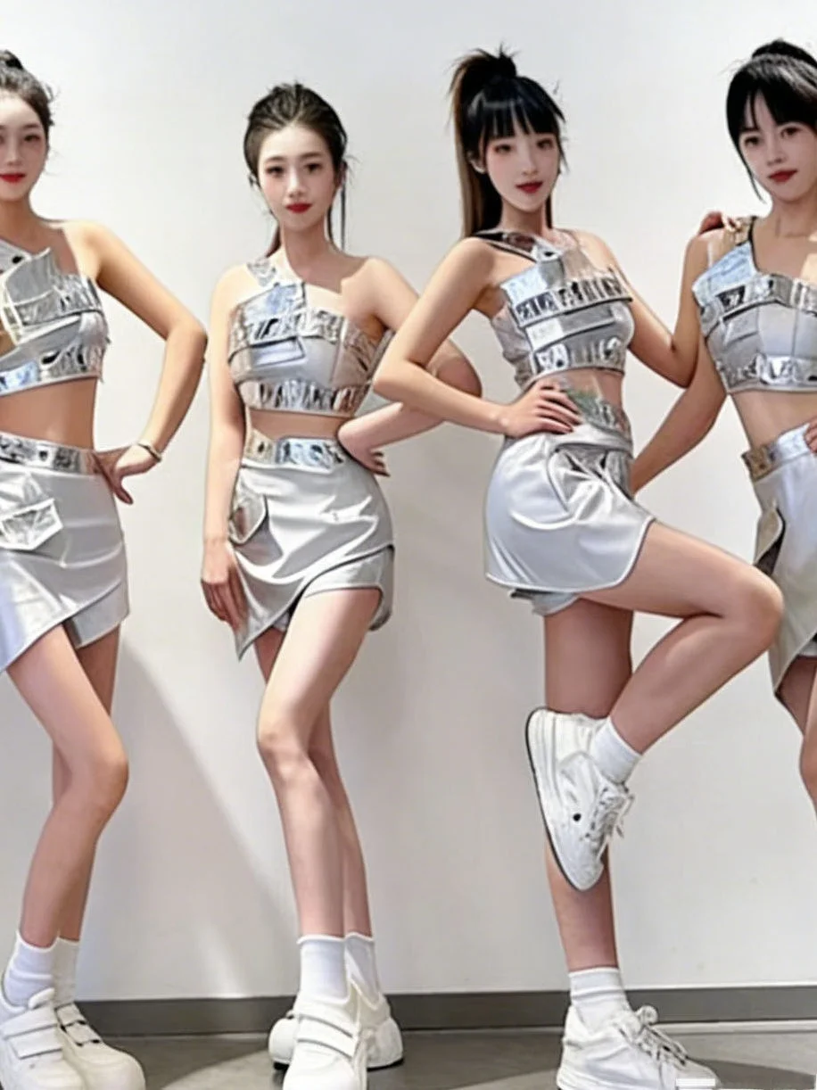 New M7 Women's Performance Outfit Gogo Stage Dance Suit DJ Lead Dance Bar Performance Jazz Dance DS Set Women