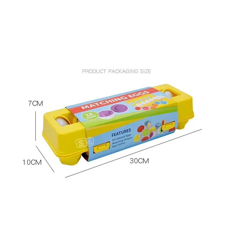 Huevos inteligentes Montessori en taza para niños, juguete educativo de aprendizaje temprano, forma geométrica, alfabeto de matemáticas, juego clasificador, 6/12 piezas