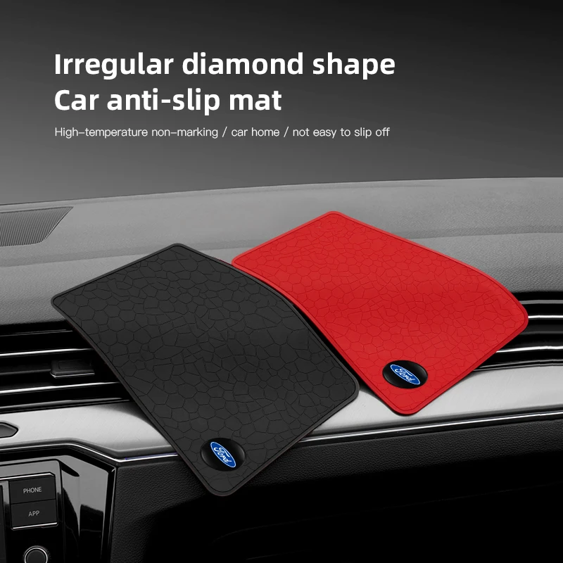 PVC Car Non Slip Mat Dashboard Phone Anti Slip Gel Pad For Ford Focus Fiesta Puma Ranger Kuga MK7 MAX F150 Mondeo