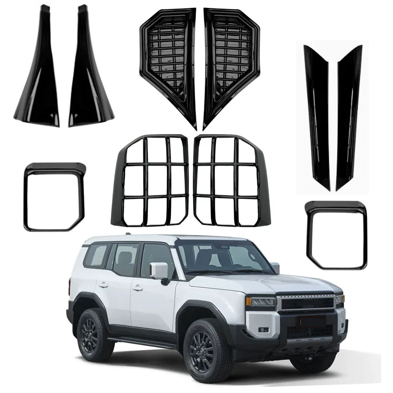 

Fit for Toyota Land Cruiser Prado 250 J250 LC250 2024 2025 Black Glossy Car Exteriaor Decoration Cover