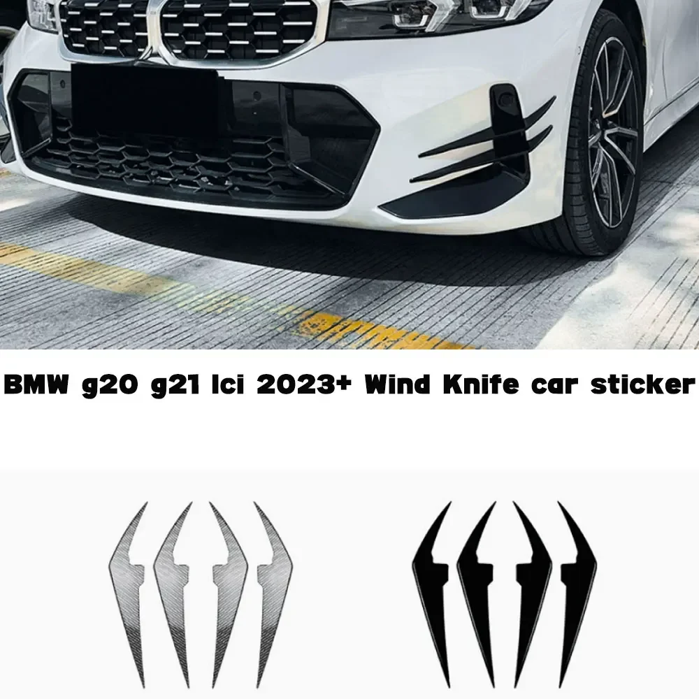 

Для BMW 3 серии G20 G21 G28 LCI M Sport 318i 320i 330i M340i 2022-2024+ Передний бампер Боковой разветвитель AirVent Trim Blade