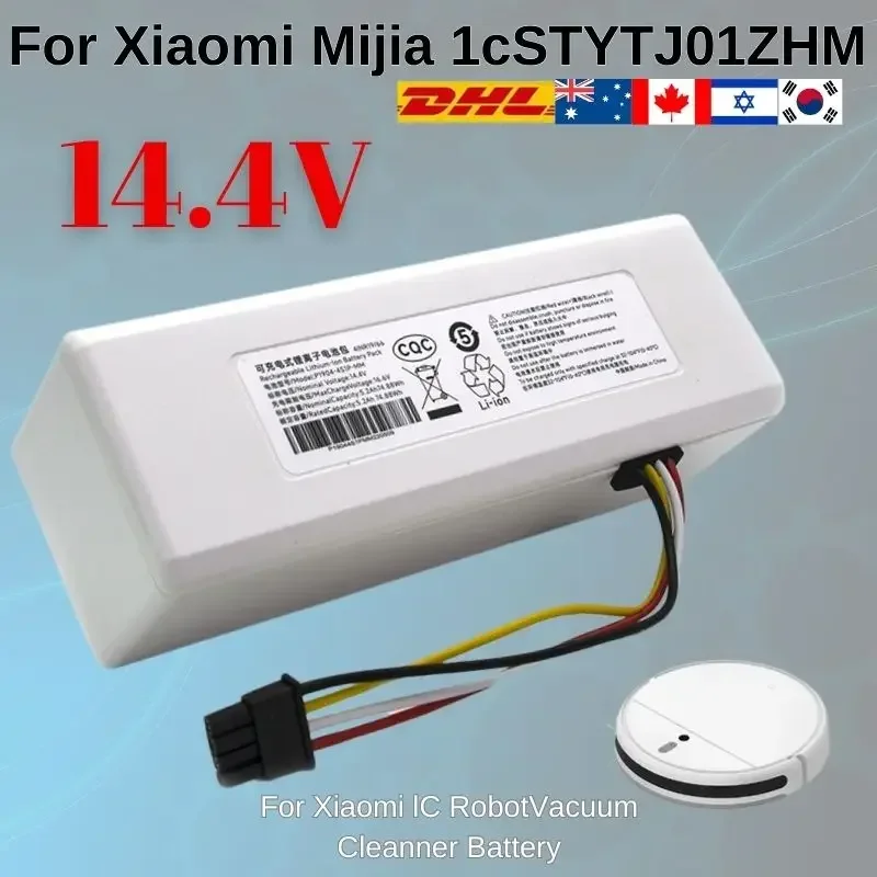 

Robot Battery 1C P1904-4S1P-MM 12800mAh for Xiaomi Mijia Mi STYTJ01ZHM Vacuum Cleaner Sweeping Mopping Robot Replacement Battery