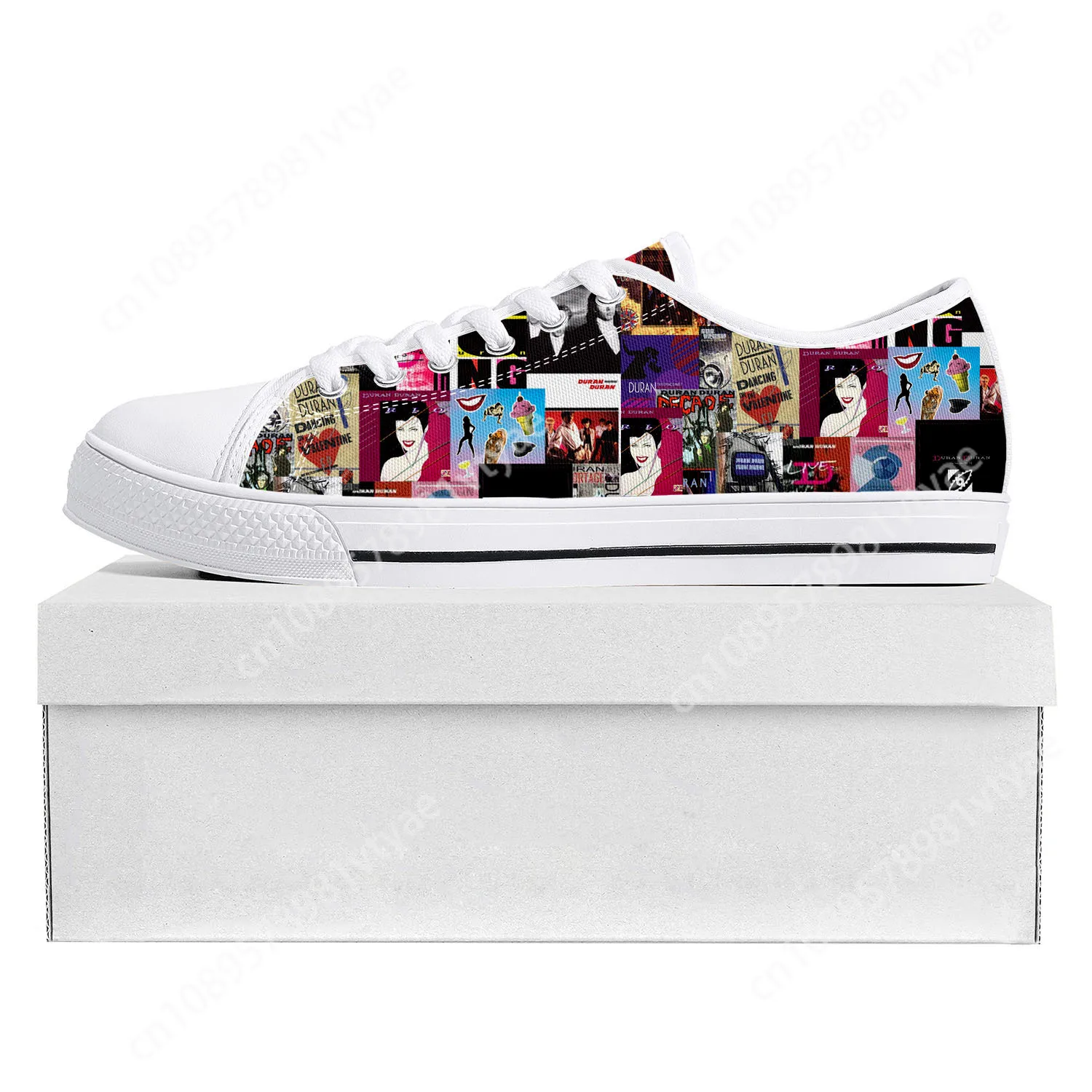 

Dance Rock Band Duran Duran Fashion Low Top High Quality Sneakers Mens Womens Teenager Canvas Sneaker Couple Shoes Custom Shoe