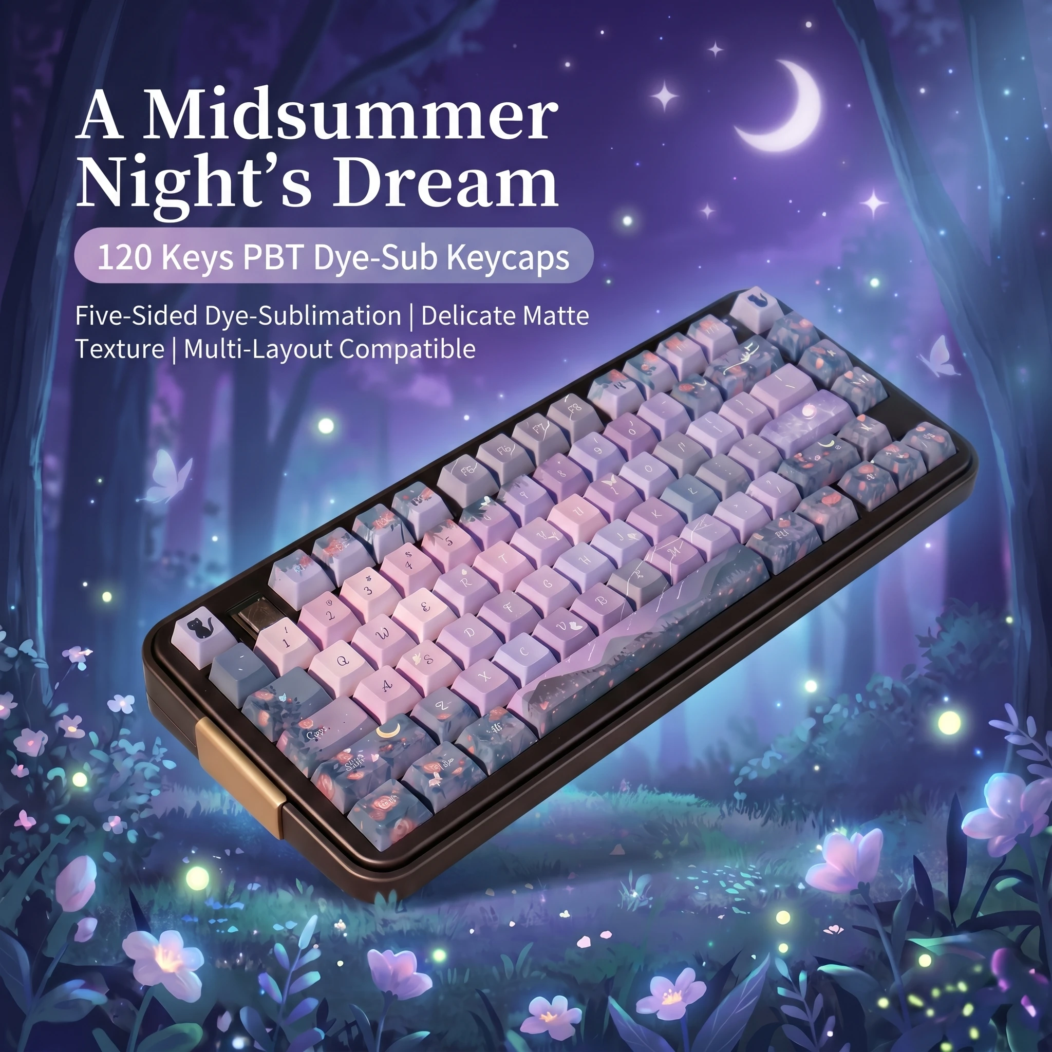 Kawaii Midsummer Dream Cherry Profile Keycaps (120 Keys)