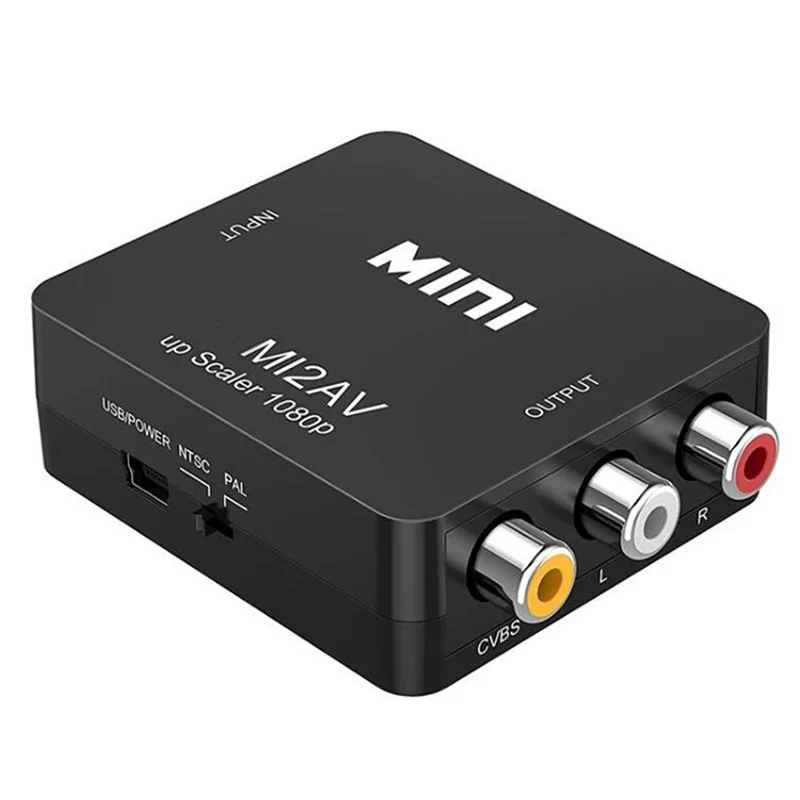 HDMI zu AV Konverter AV RCA Adapter CVSB LR Video Composite AV Scaler HDMI-kompatibel zu RCA Schalter für PC HDTV Projektor – Detail 8