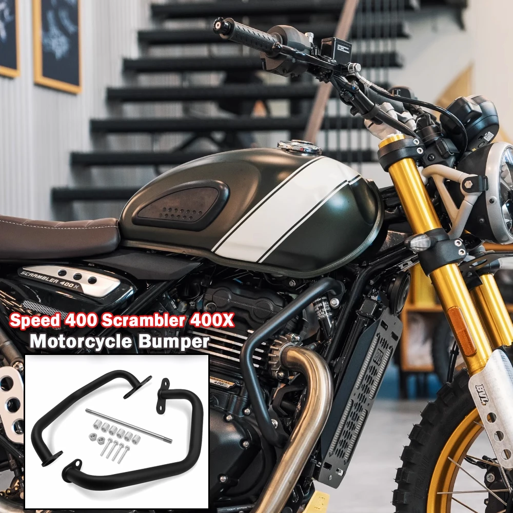 For Engine Anti-collision Bar Scrambler 400X Speed 400 2024-2025 Motorcycle Engine Guard Bar Guard Engine Bumper Frame