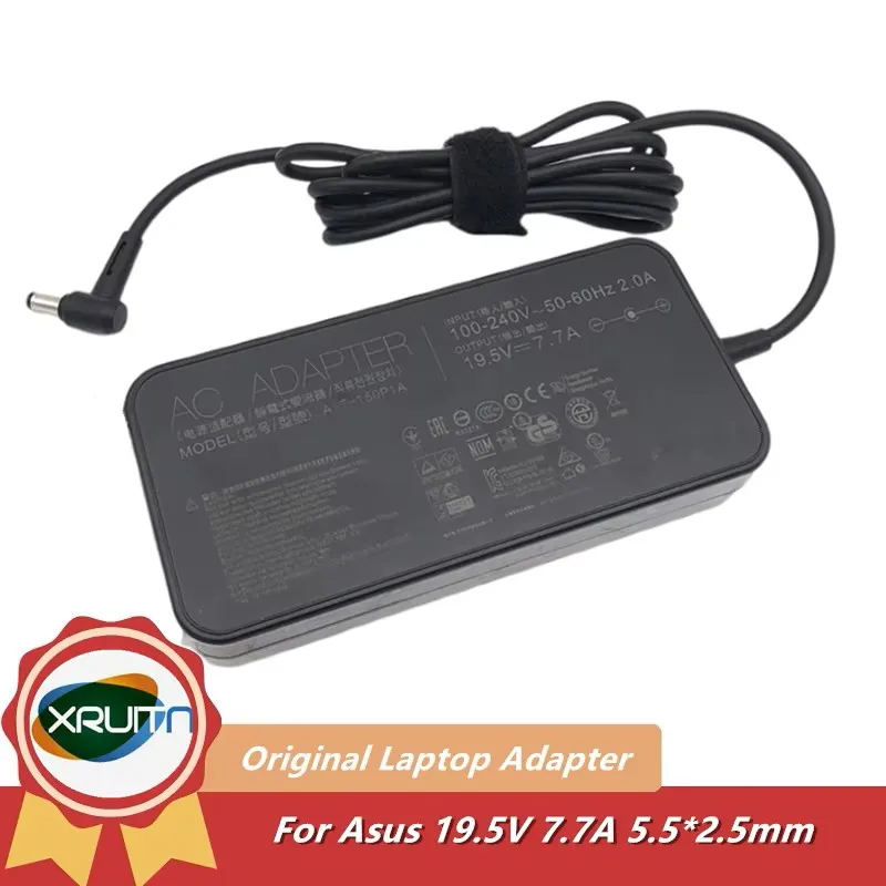 For Asus ROG Strix Hero GL503GE GL503VD GL503VD GL703GE AC Adapter Charger A17-150P1A ADP-150VB B 19.5V 7.7A 150W 5.5x2.5mm