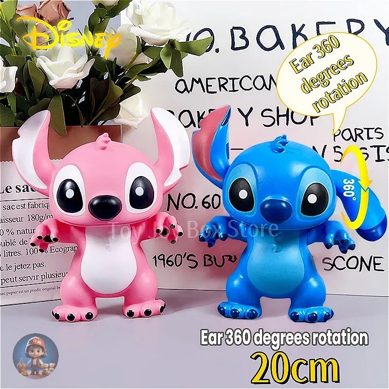 20cm Stitch Anime Figure Lilo&Stitch Products Pvc Action Figure Collection Model Doll Cute Cartoon Ornaments Decor