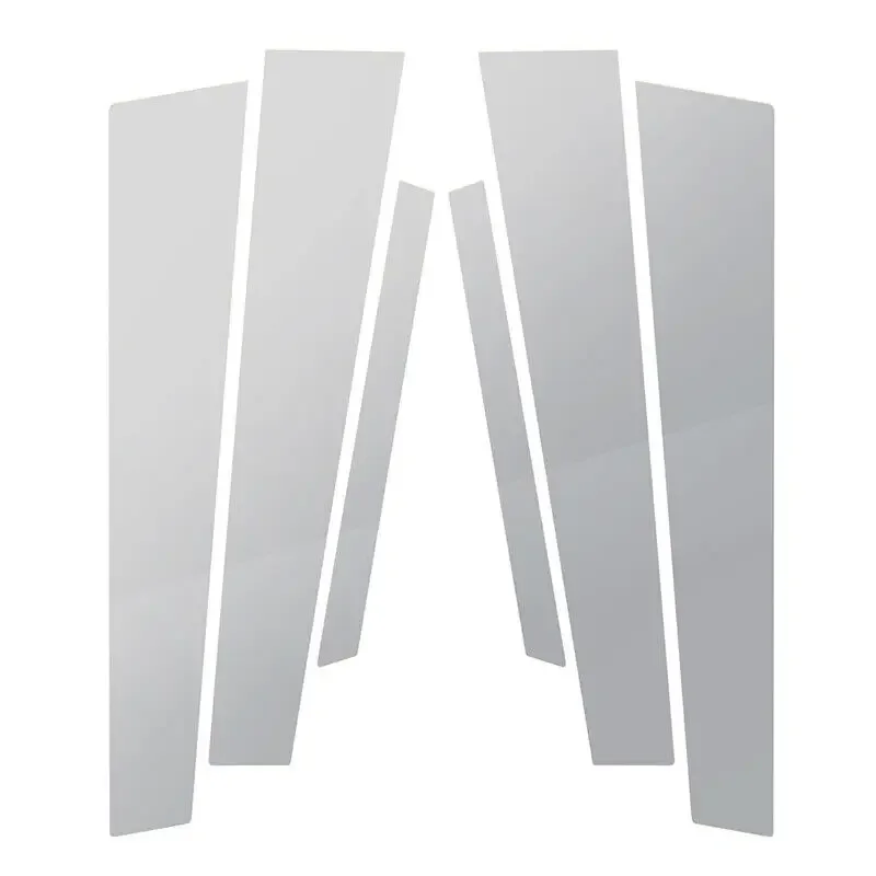 For Mercedes-Benz W221 S 500 550 4MATIC 2011-13 Window Pillar Posts Trim Silvery