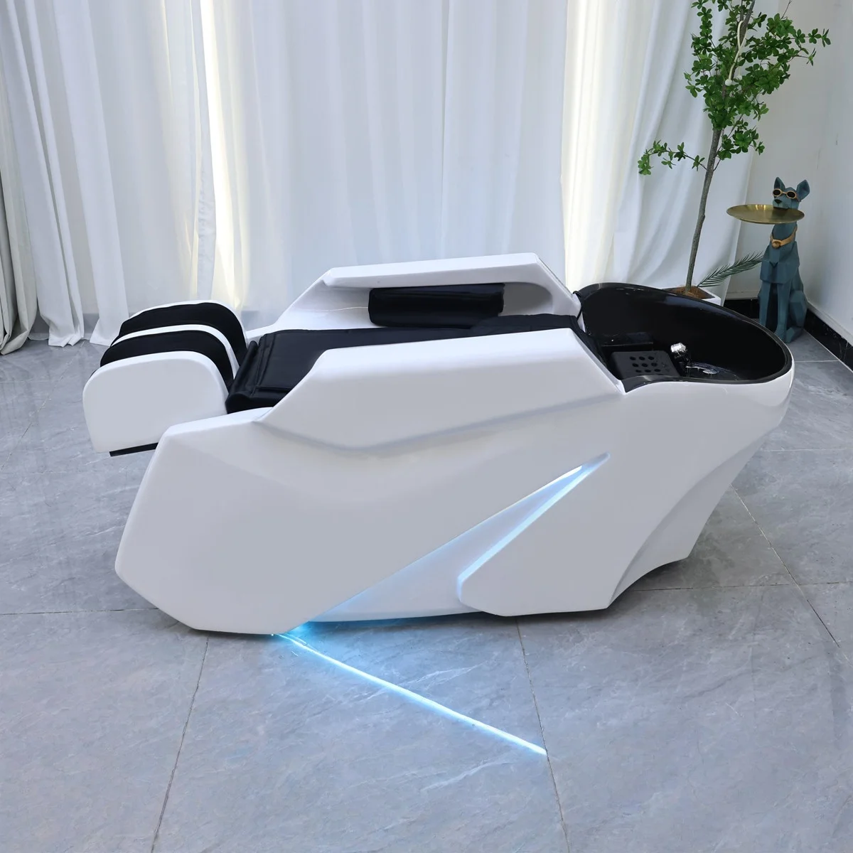 Yicheng Beauty Customizable Salon Equipment Hair Washing Shampoo Chair Smart Electric Shampoo Massage Bed for Sale