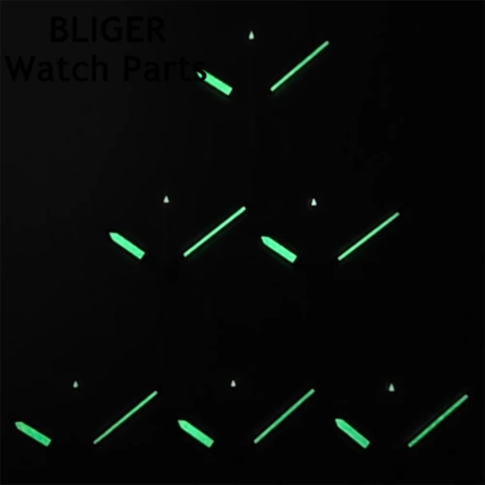 BLIGER Modified Watch Hand Accessories Multifunctional Timing Running Seconds 6 Hands Green Luminous Fit VK63 Quartz Movement