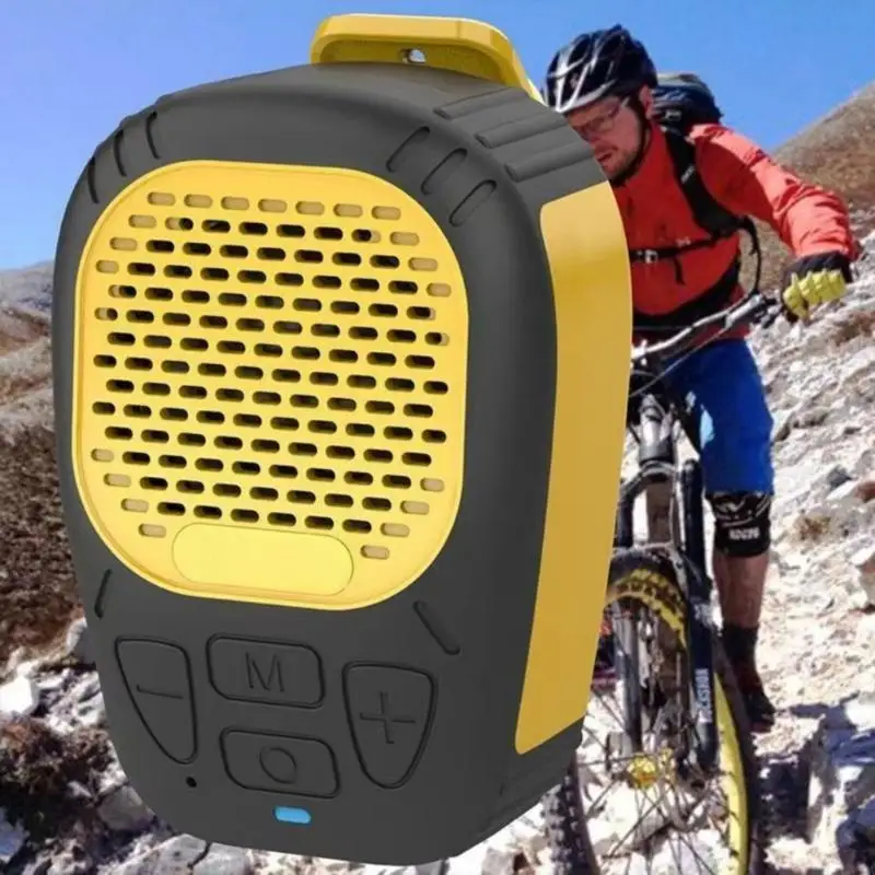Mountable Mini Bluetooth-compatible Speaker Water Resistant TF Card Compatibility Travel Use