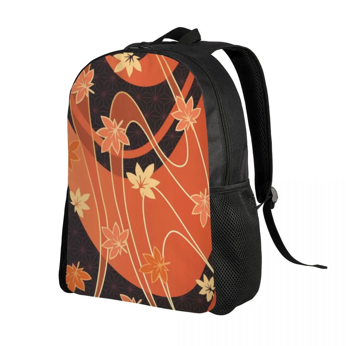 Customized Kaedehara Kazuha Maple Pattern Laptop Backpack  Bookbag for College School Student Genshin Impact Anime Game Bag