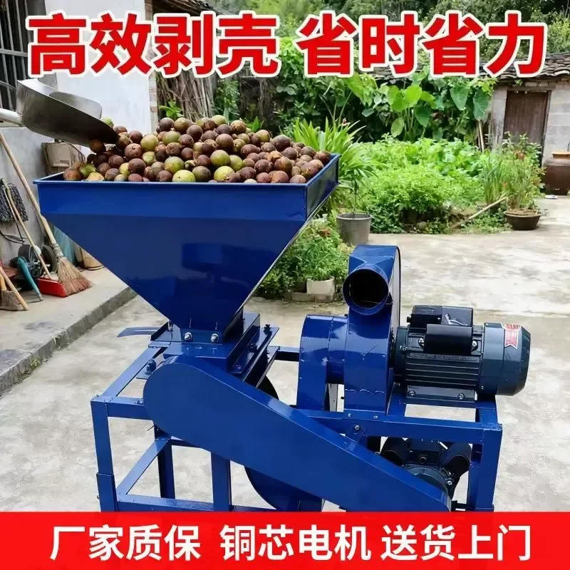 Automatic Camellia oleifera Peeling Machine for Sorting Screening and Multi-Functional Peeling for Neem Hazelnut Sap-Free