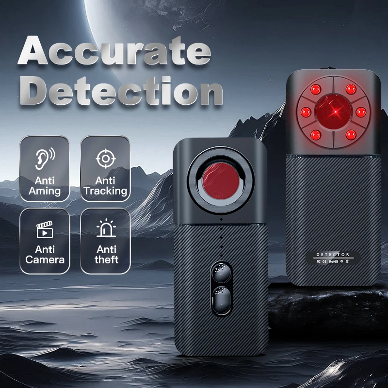 T3 Smart Detector, Universal Anti-spy Device with Night Vision, LED Display, GPS Tracking, Anti-aiming, Camera Detection, USB Rechargeable Lithium Polymer Battery, Suitable for Wireless Cameras And Hidden GSM Devices view 3