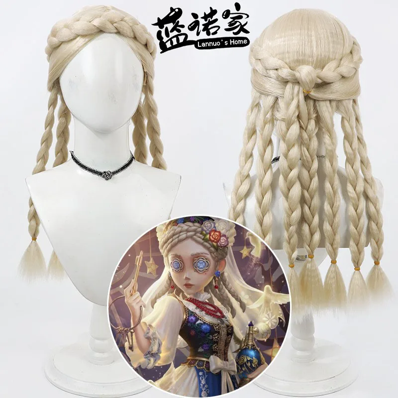 

Anime Identity V Judith the Dove Cosplay Wig Halloween Carnival Party Props Synthetic Hair Heat Resistant Fiber + Wig Cap
