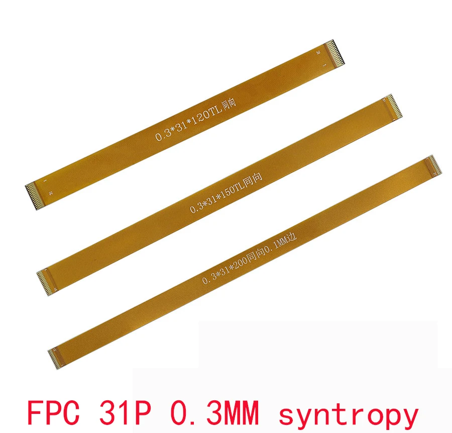 

31Pin 0.3mm pitch FPC flexible flat cable LVDS MIPI DSI LCD screen cable