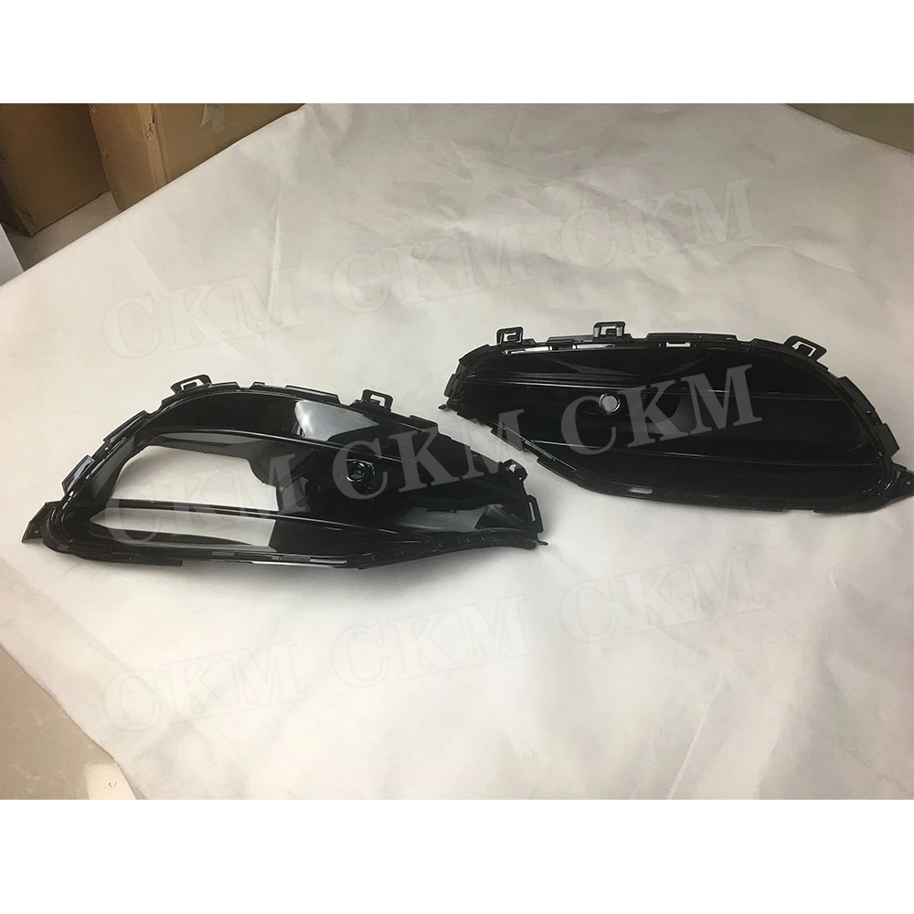 Front Fog Light Air Vent Trim Cover Grills For Mercedes Benz CLA Class W117 CLA200 CLA220 CLA250 AMG 2016 2017 2018 ABS Black - Image 2