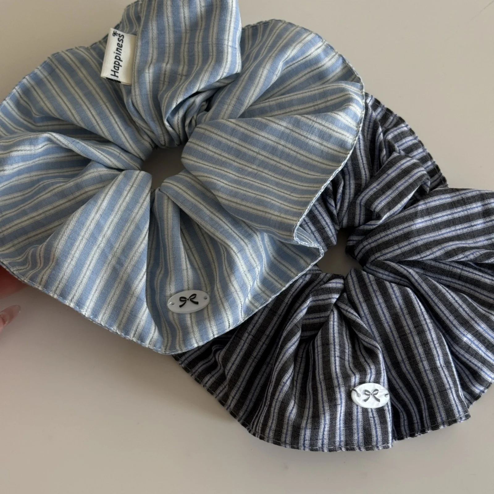 Silk Tie Striped - Elásticos de Cabelo com Listras da