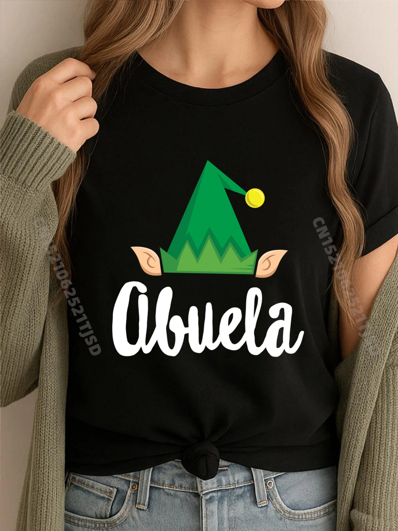 

Abuela Elf Latina Group Одинаковая семейная рождественская одежда для фотосессии Мужская одежда Geek