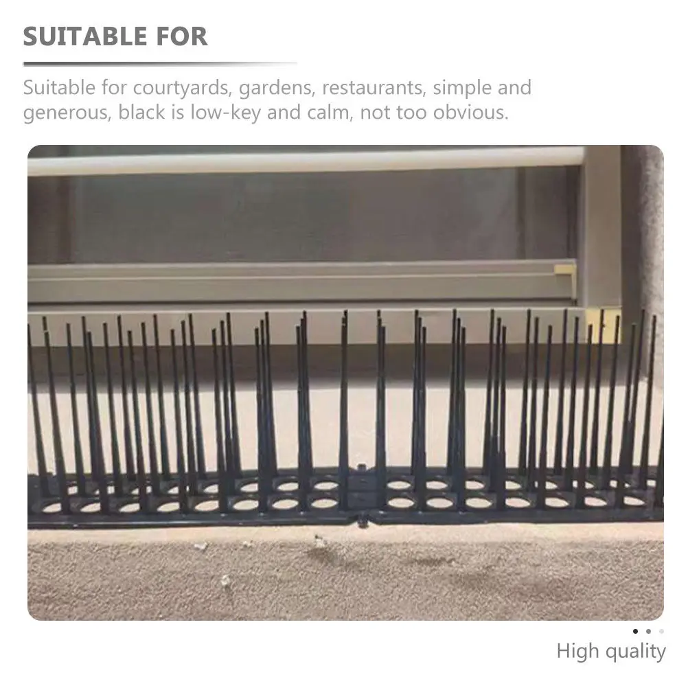 2Pcs Cat Scat Spike Mat Bird-Repellent Plastic Anti-Cat Thorn Mat Outdoor Garden Protection Spike Pad Pigeon Prevention