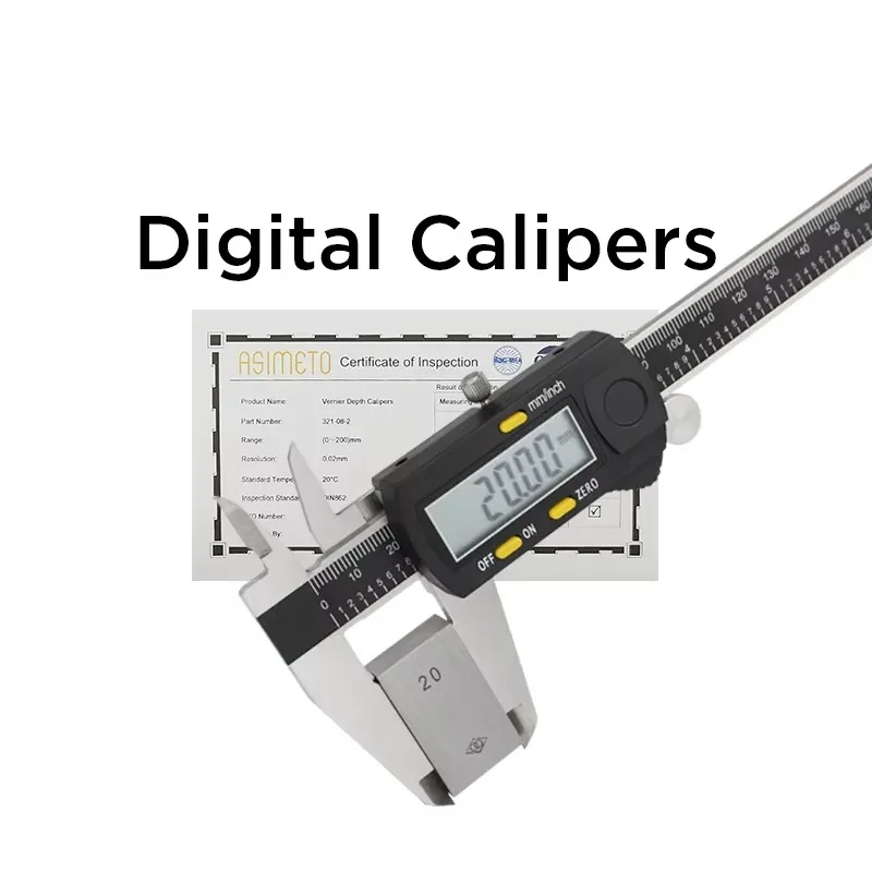 

High Quality 0-6" Inch Long Jaw Digital Caliper Measuring Tool Three Buttons Digital Caliper Waterproof With Thumb Wheel