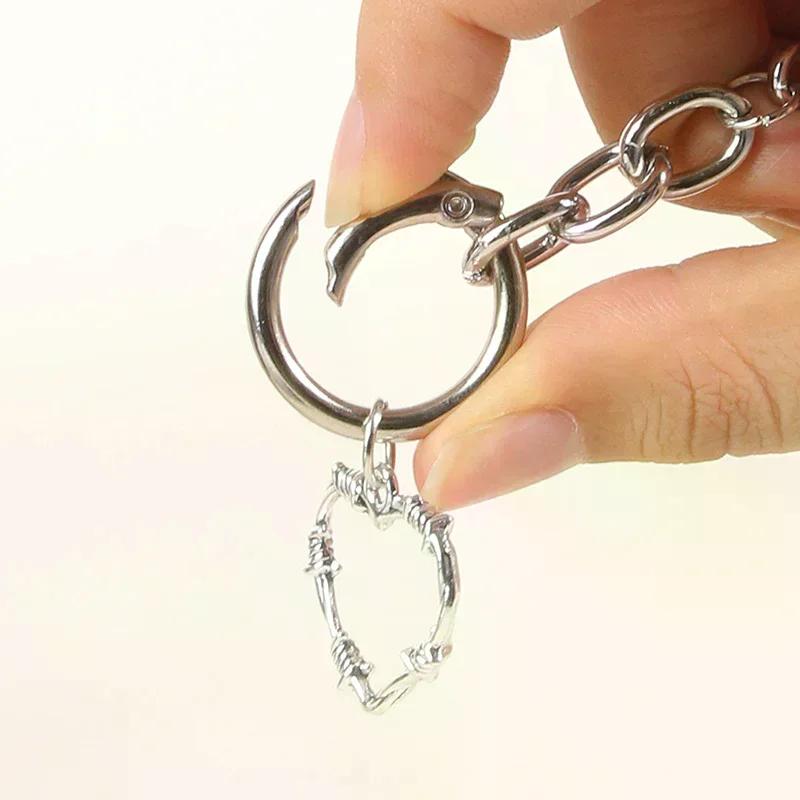 فاسق سلسلة الأحذية المعدنية قلوب الجوف الخماسي قلادة النساء الأحذية اكسسوارات الديكور الأحذية حذاء حفلة Diy مجوهرات الأزياء