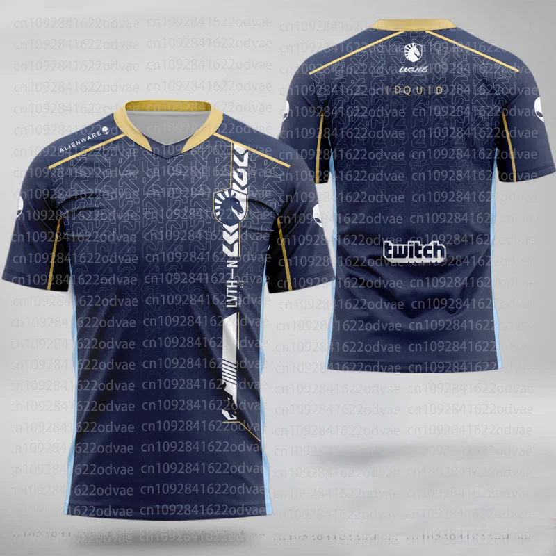 2024 classicsTeam Liquid Esports Uniforme T-shirt con stampa 3D CSGO LOL DOTA2 Giochi Concurso Casual Maglia sportiva traspirante Ragazzi