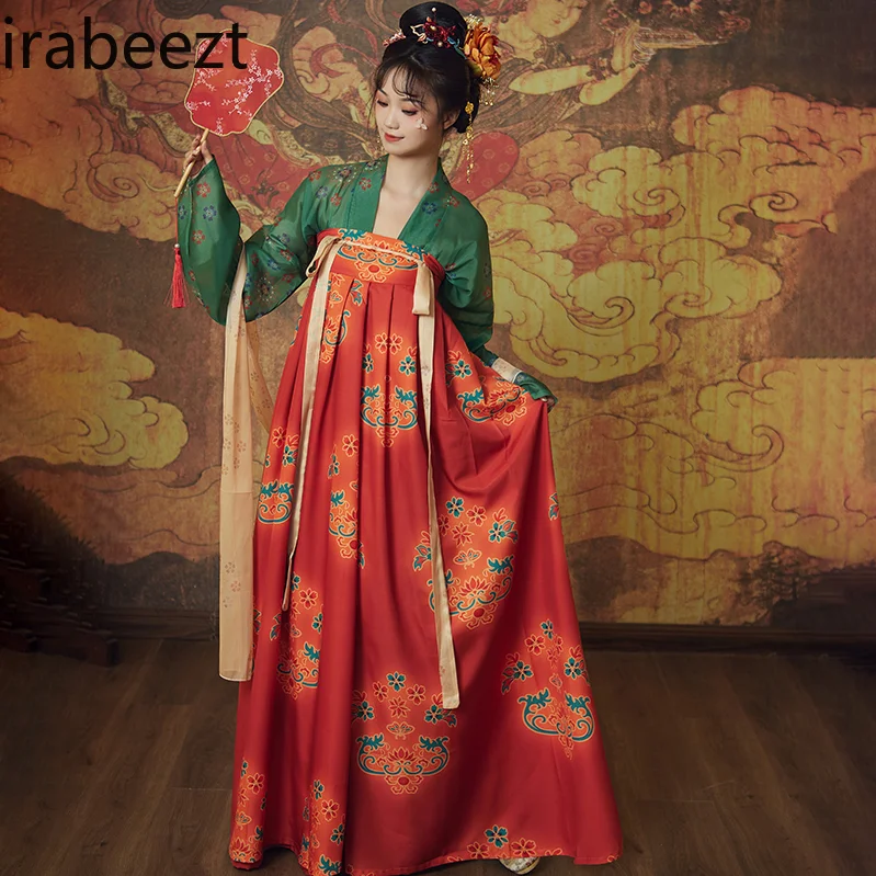 Tang Dynasty Style Thin Chest-skirt Spot Small Summer Suit New Dress for Women Mainland China Fairy Hanfu Women