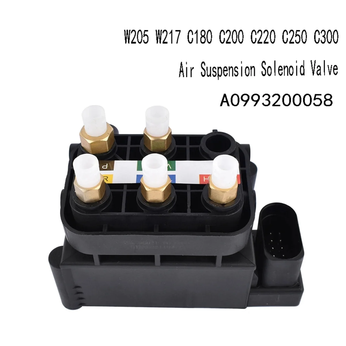 Air Suspension Solenoid Valve Air Distribution Valve for Mercedes Benz W205 W217 C180 C200 C220 C250 C300 A0993200058