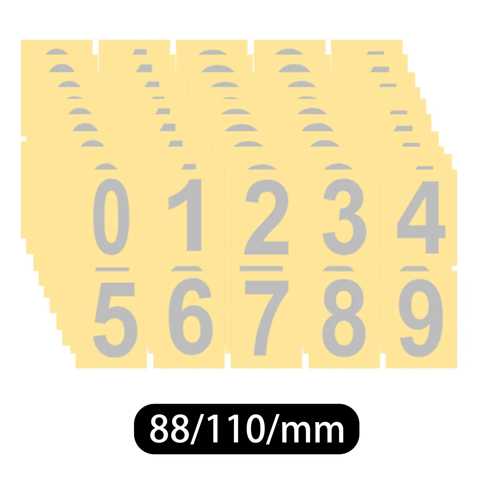 Mailbox Numbers for Outside Decorative Home Decoration DIY Sleek Self Adhesive Number Stickers for Garbage Bins Apartment Signs