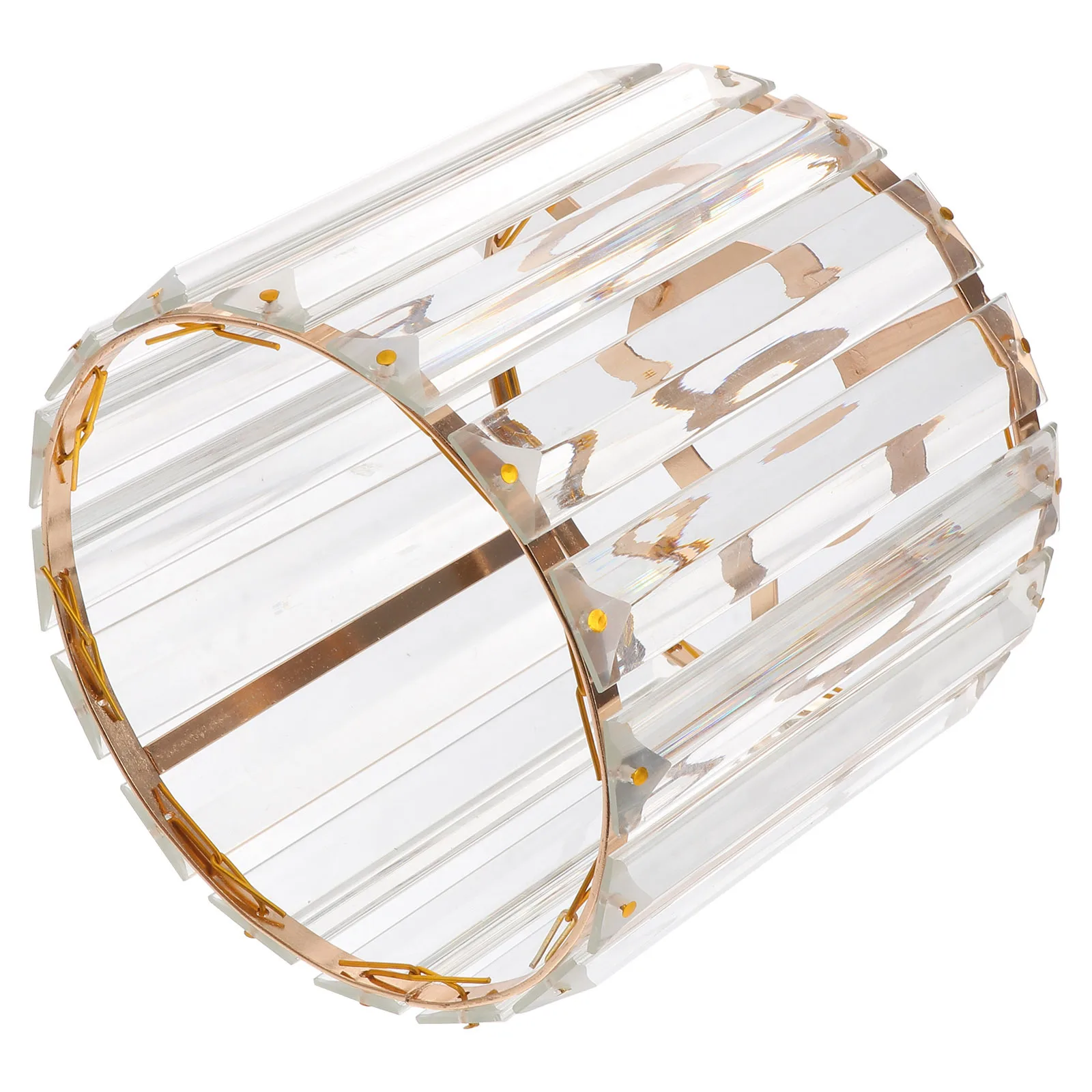 الكريستال غطاء مصباح السقف المعادن الفن عاكس الضوء غطاء خفيف دائم رومانسية غرفة نوم غرفة المعيشة الإضاءة الكريستال غطاء مصباح