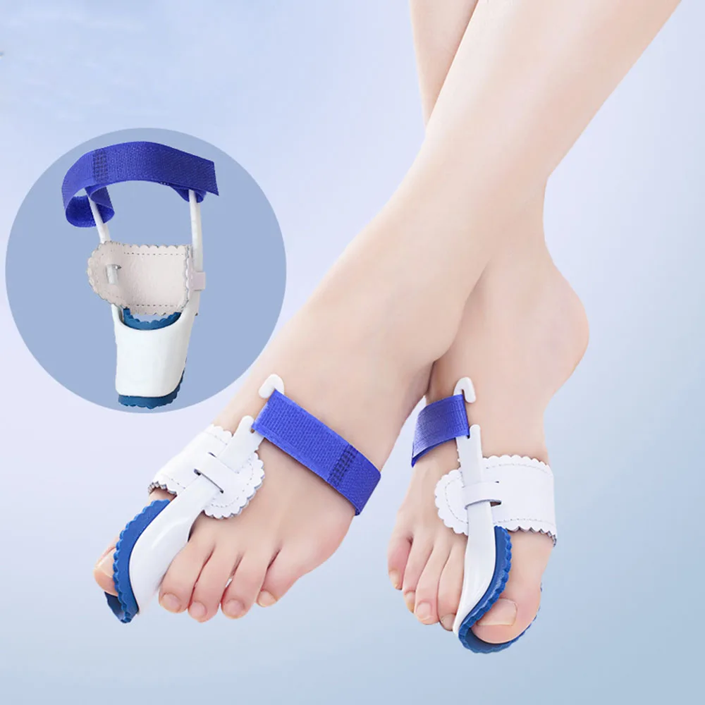 1 Pair Toe Corrector Silicone Separator Big Toe Valgus Corrector big Toe Bone Split Toe Correction Belt Orthotic Foot Care Tool