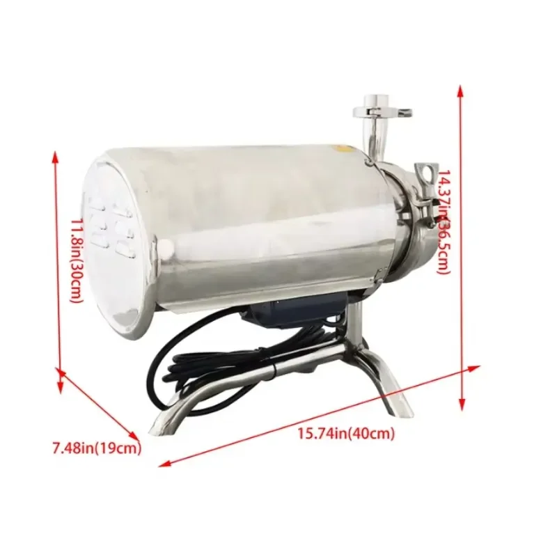 Sanitary Centrifugal Pumps Food Grade Pump for Milk Water Beer Wine and Fruit Juice 3-4kw, SS304/SS316 Soap Pump Self Priming