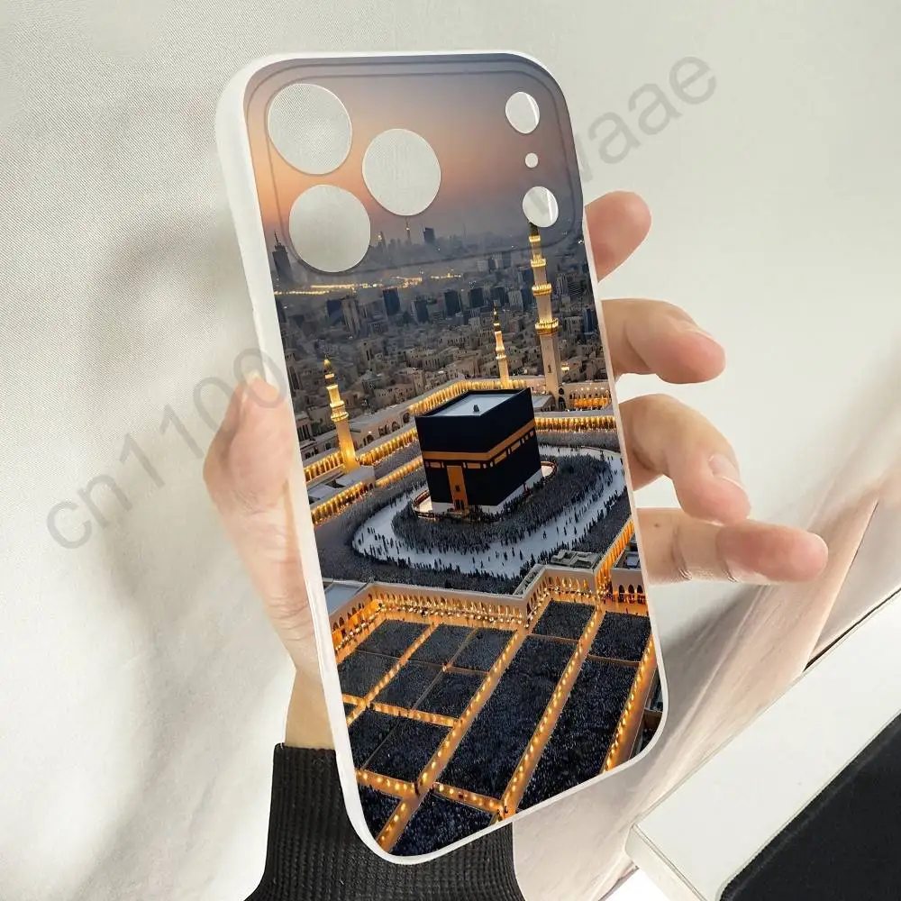 Чехол для телефона Arab Islamic Mecca Pilgrim для iPhone 11,16,15,14,13,17,12, Plus,E,Air,Mini,Pro,Max Wireless Charge Magnetic