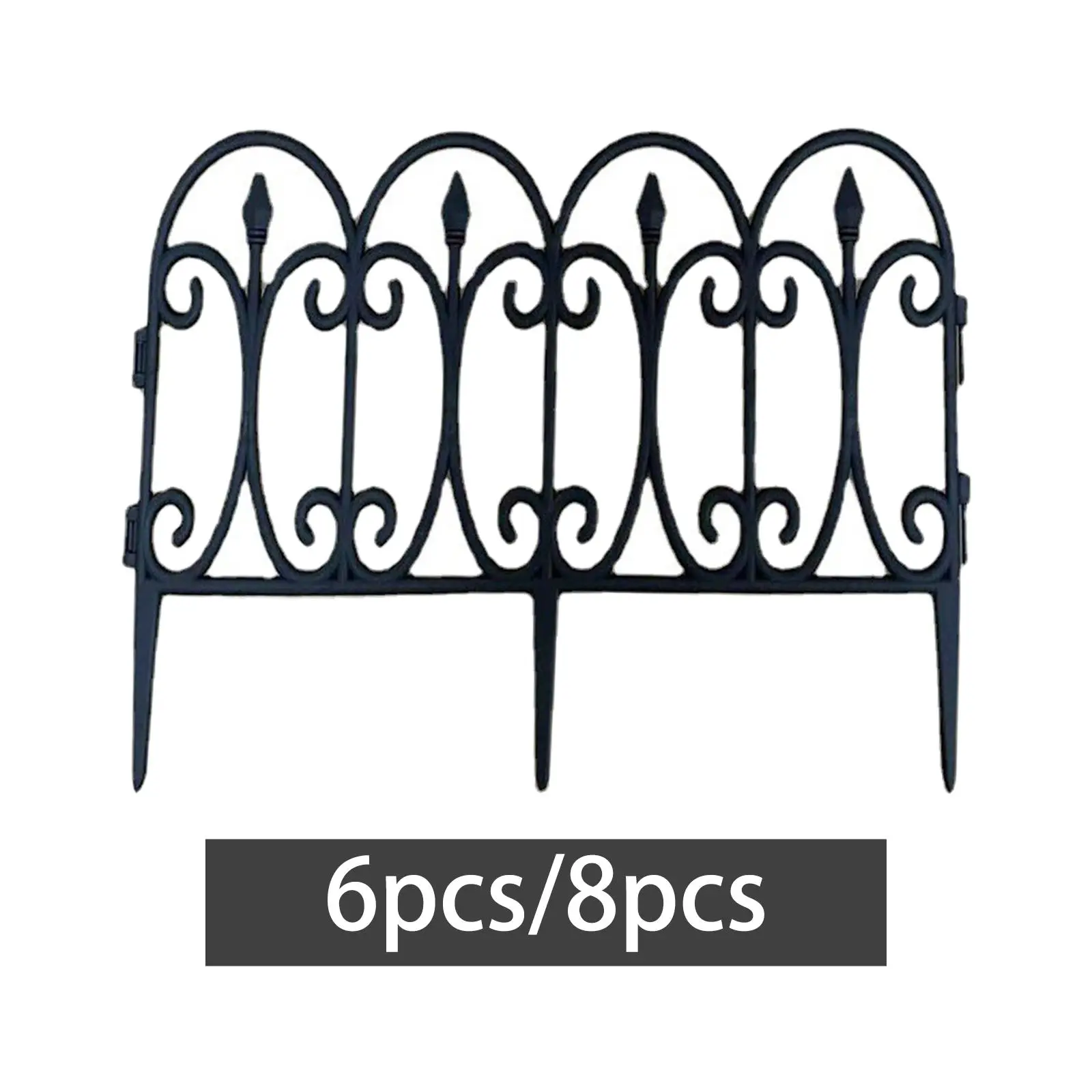 Garden Picket Fence Animal Barrier for Dogs Decorative Garden Fence Inserts