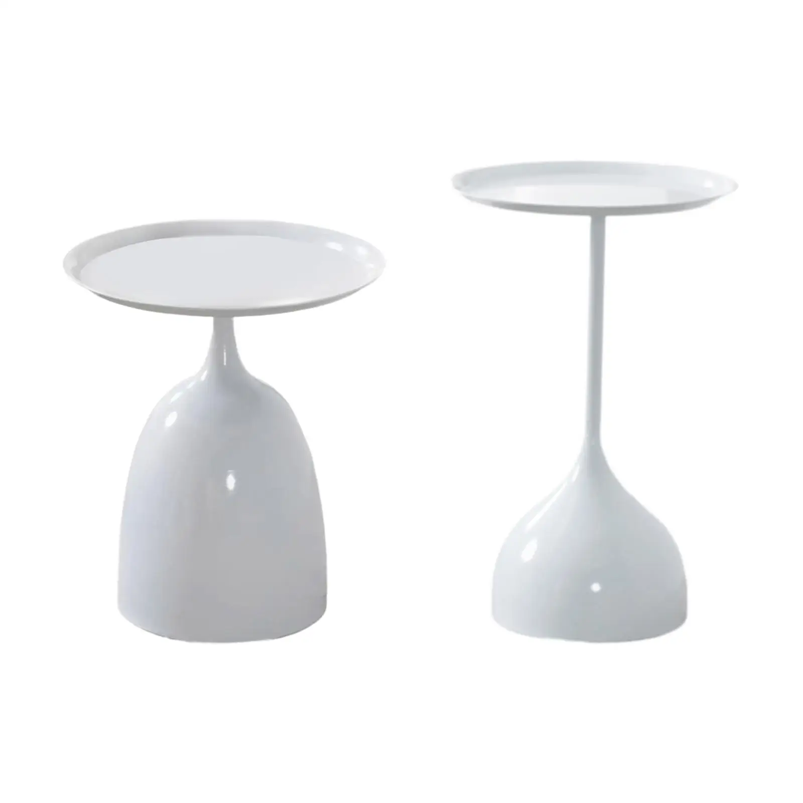 

Round End Side Table Cute Coffee Table for Indoor Outdoor Small Space Office