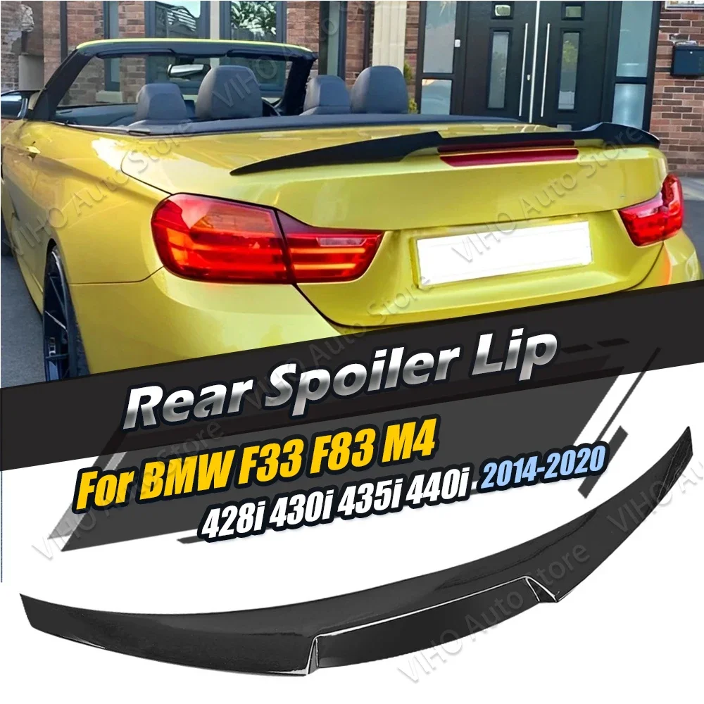 

Для BMW 4 серии F33 428i 430i 435i 440i F83 M4 2014-2020 Автомобильный задний багажник губа задний спойлер крыло M4 Стиль кузов комплект отделка тюнинг